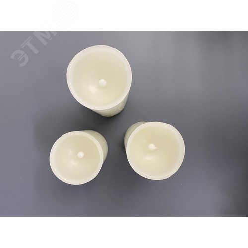 Фигура светодиодная Свеча на батарейках 2АА (не в/к) в составе набора из 3 штук 1 светодиод Теплый ULD-F050 WARM WHITE CANDLE SET3 - фото 2