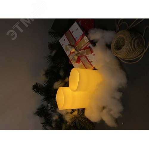 Фигура светодиодная Свеча на батарейках 2АА (не в/к) в составе набора из 3 штук 1 светодиод Теплый ULD-F050 WARM WHITE CANDLE SET3 - фото 6