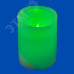 Фигура светодиодная Свеча на батарейках 2АА не в/к 7,5х10 см 1 светодиод RGB свет Пульт ДУ в/к ULD-F052 RGB RC CANDLE - фото 3