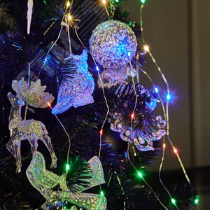 Гирлянда светодиодная Лучи росы 1.2 м 10 нитей 120 светодиодов - фото 3