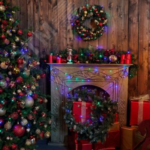 Гирлянда светодиодная, 30 м 300 светодиодов ULD-S3000-300/DGA MULTI IP20 разноцветный цвет зеленый провод - фото 4