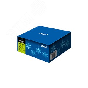 Гирлянда Занавес фигурный светодиодный 1,5х0,3м 72 светодиода синий свет прозрачный провод - фото 5