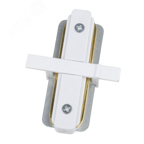 Соединитель UBX-Q123 R11 WHITE 1 POLYBAG для 2-х шинопроводов типа R, прямой внутренний. Однофазный белый - фото 2