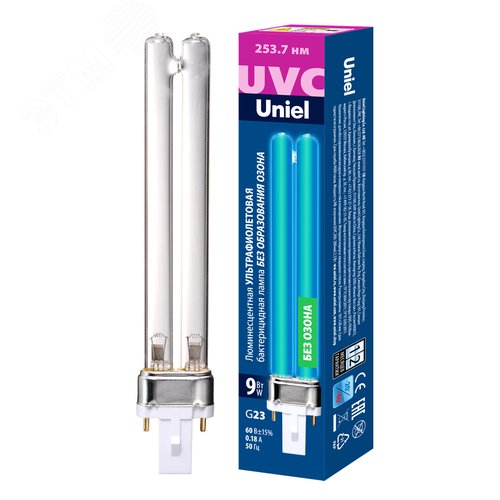 Лампа ультрафиолетовая ESL-PL-9/UVCB/G23/CL - фото 2