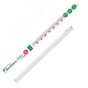 Светильник ULI-P18-18W/SPFB IP40 WHITE для растений светодиодный линейный, 560мм, выключатель на корпусе, спектр для фотосинтеза, ФитоЛето - фото 5