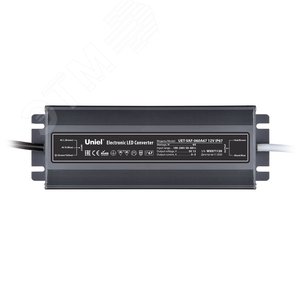 Блок питания ультратонкий UET-VAF-100A67 12V IP67 100Вт Металлический корпус - фото 1