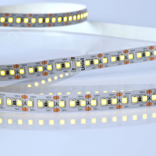 Лента светодиодная гибкая на самоклеящейся основе 17Вт/м 12В 4000K IP20 180LED/м катушка 5м. в герметичной упаковке - фото 2