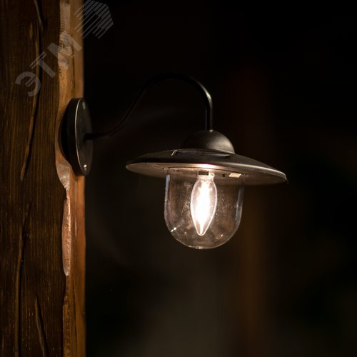 Cветильник настенный на солнечной батарее с филаментной лампой Теплый белый свет 1 АА Ni-Mh аккумулятор в комплекте IP44 USL-F-152/PT200 LONDON - фото 8