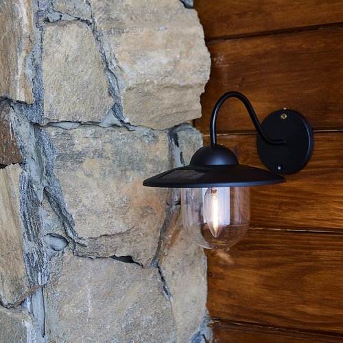 Cветильник настенный на солнечной батарее с филаментной лампой Теплый белый свет 1 АА Ni-Mh аккумулятор в комплекте IP44 USL-F-152/PT200 LONDON - фото 10