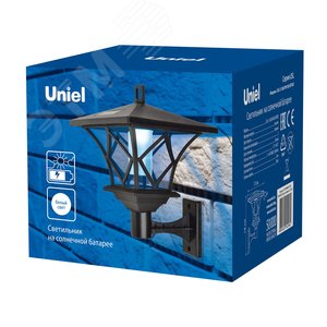 Светильник садовый на солнечной батарее USL-S-186/PM180 RETRO Ретро 2 светодиода 1хАА Ni-Mh аккумулятор в/к IP44 - фото 3