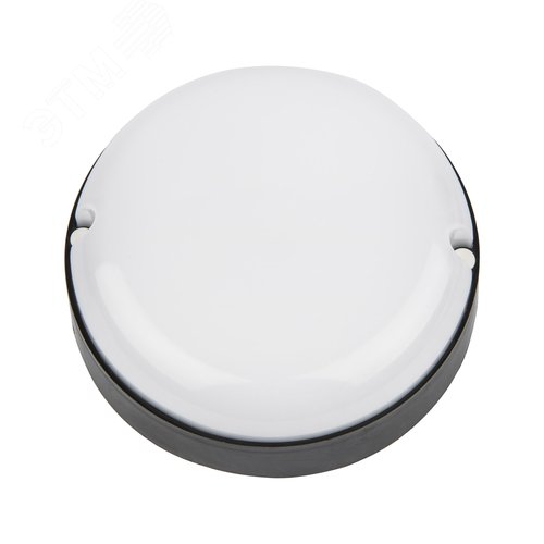 Светильник ULW-Q293 12W/4000К IP65 BLACK  светодиодный влагозащищенный. Круг. Белый свет (4000K). Диаметр 135 мм. Корпус черный - фото 1