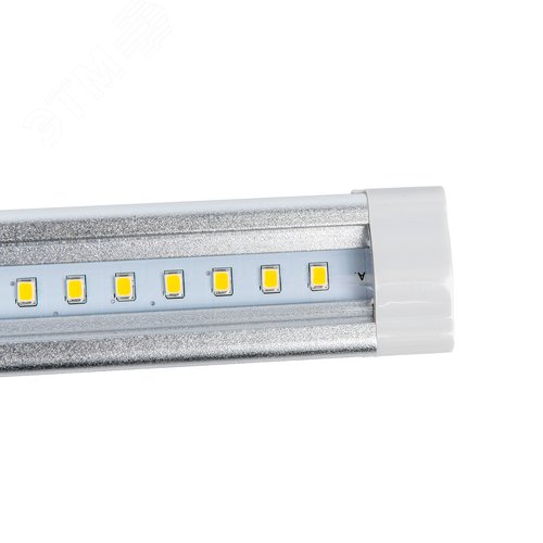 Светильники светодиодные для мебели UЛм-F45-2x6W/4500K IP20 SILVER набор из 2-х шт Механический выключатель 600х25х8мм 2х500Лм - фото 3