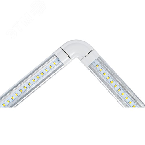 Светильники светодиодные для мебели UЛм-F45-2x6W/4500K IP20 SILVER набор из 2-х шт Механический выключатель 600х25х8мм 2х500Лм - фото 6