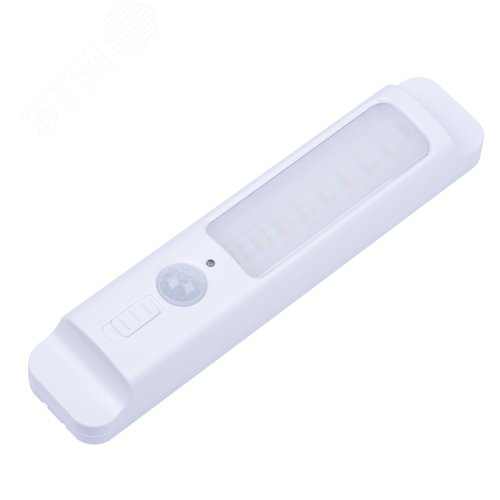 Изображение товара Светильник светодиодный для мебели с датчиком движения Питание 3АА не в комплекте 200х42х36,5мм 150Lm ULM-F47-0,9W/4500K/3AA SENSOR IP20 WHITE (шт)