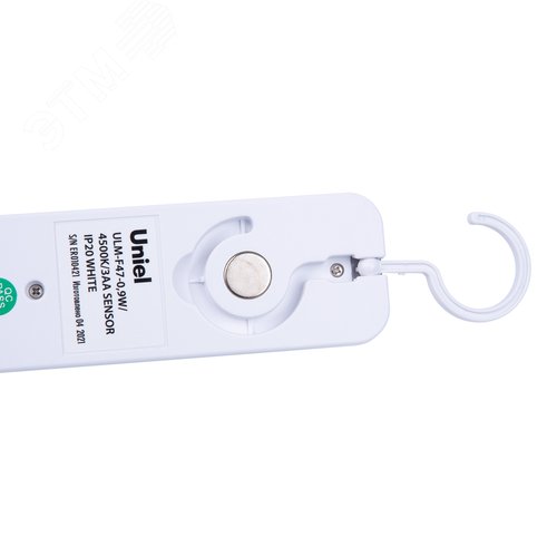 Светильник светодиодный для мебели с датчиком движения Питание 3АА не в комплекте 200х42х36,5мм 150Lm ULM-F47-0,9W/4500K/3AA SENSOR IP20 WHITE - фото 6