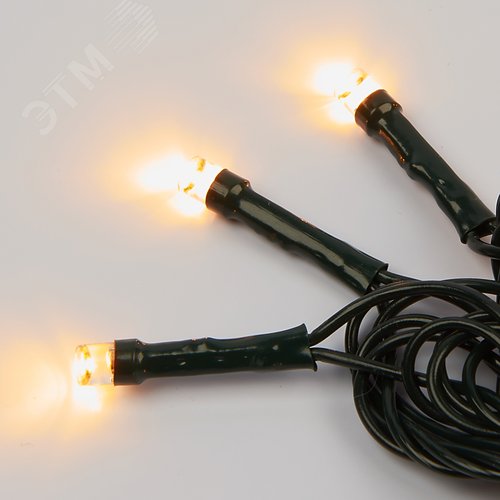 Гирлянда светодиодная ULD-S1000-100/DGA WARM WHITE IP20 10 м 100 светодиодов теплый белый свет зеленый провод - фото 4