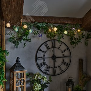 Гирлянда светодиодная Клубки-2 на батарейках 2AA не в/к 135 м 10 светодиодов Теплый ULD-S0135-010/STB/2AA WARM WHITE IP20 TANGLES-2 прозрачный провод - фото 4