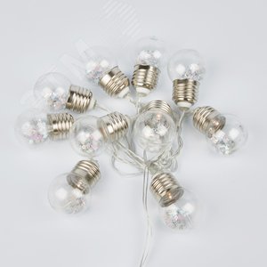 Изображение товара Гирлянда светодиодная Лампочки ретро на батарейках 3AA (не в/к) 1,8м 10 светодиодов Теплый белый свет ULD-S1800-010/STB/3AA WARM WHITE IP20 RETRO BULBS (шт)