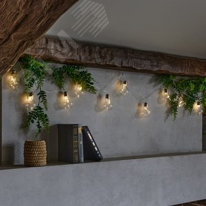 Гирлянда светодиодная Лампочки ретро-1 на батарейках 3AA не в/к 18м 50 светодиодов Теплый белый свет прозрачный провод ULD-S1800-050/STB/3AA WARM WHITE IP20 RETRO BULBS-1 TM - фото 6