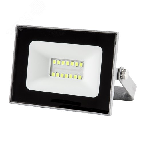 Прожектор светодиодный 10 Вт Зеленый свет Корпус серый TM Volpe ULF-Q516 10W/GREEN IP65 220-240В GREY - фото 1