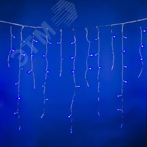 Бахрома светодиодная 6м 300 светодиодов синий свет прозрачный провод ULD-B6007-300/DTA BLUE IP44 - фото 2