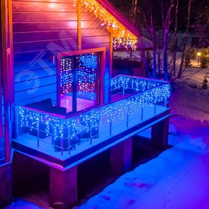 Бахрома светодиодная 6м 300 светодиодов синий свет прозрачный провод ULD-B6007-300/DTA BLUE IP44 - фото 4