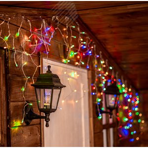 Бахрома светодиодная 20 м с пультом 480 светодиодов разноцветный свет прозрачный провод ULD-B20007-480/DTA/RC MULTI IP44 - фото 7