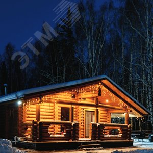 Бахрома светодиодная 20 м ULD-B20007-480/DTA/RC WARM WHITE IP44 с пультом 480 светодиодов теплый белый свет прозрачный провод - фото 4