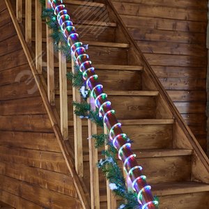 Гирлянда светодиодная Дюралайт ULD-D50 8M/С08 IP44 MULTI 8м С контроллером Резноцветный свет Провод белый ТМ - фото 8