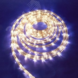 Гирлянда светодиодная Дюралайт 50 м С контроллером Теплый черный провод ULD-D50 50M/С08 IP44 WARM WHITE - фото 5