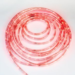 Гирлянда светодиодная Дюралайт 50м С контроллером Красный свет Провод черный ULD-D50 50M/С08 IP44 RED  ТМ Uniel - фото 1