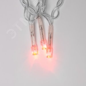 Гирлянда светодиодная 5 м 50 светодиодов ULD-S0500-050/DTA RED IP20 красный свет прозрачный провод - фото 6