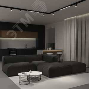 Шинопровод осветительный UBX-MMS4/35 BLACK 200 магнитный, тип M, 2 м. Накладной. Черный. - фото 6