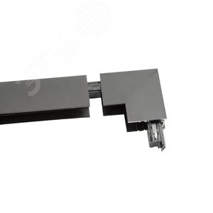 Коннектор UBX-MM21/35 BLACK для магнитных шинопроводов,35мм. Угловой. Внутренний. Черный. - фото 5