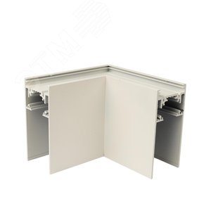 Коннектор UBX-MS21/35 WHITE для накладных магнитных шинопроводов, 35 мм. Угловой. Горизонтальный. Белый. - фото 2