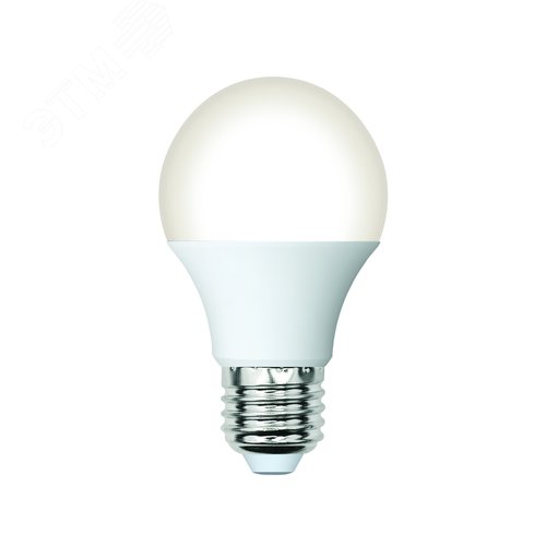 Изображение товара Лампа светодиодная. LED-A60-9W/3000K/E27/FR/SLS Форма A, матовая. Теплый белый свет (3000K). ТМ Volpe (шт)