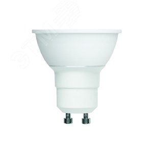 Лампа светодиодная LED-JCDR-5W/4000K/GU10/FR/SLS Форма JCDR матовая Белый свет (4000K) ТМ Volpe