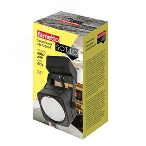 Светильник DLC-S611 GU10 BLACK декоративный накладной серия Sotto Без лампы цоколь GU10 Металл Черный TM Fametto - фото 2