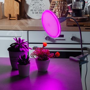 СветильникTLI-280 WHITE E27 PLANT настольный для фитоламп на прищепке цоколь E27 белый ФитоЛето - фото 5