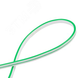 Лента светодиодная гибкая. NEON ULS-N01-2835-120LED/m-6mm-IP67-DC12V-9W/m-5M-GREE катушка 5 м в блистере зеленый свет - фото 2