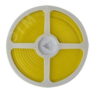 Лента светодиодная гибкий неон 9Вт/м 12В желтый IP67 120 LED/м катушка 5м. в блистере - фото 3
