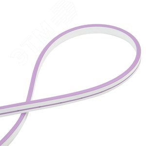 Лента светодиодная гибкая. NEON ULS-N01-2835-120LED/m-6mm-IP67-DC12V-9W/m-5M-PURPLE катушка 5 м в блистере фиолетовый свет - фото 2