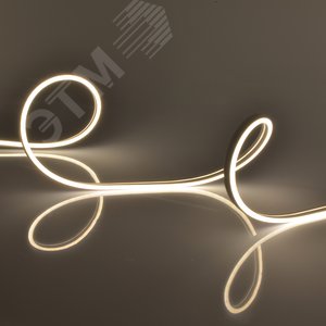 Лента светодиодная гибкая герметичная. NEON ULS-N03-2835-100LED/m-8mm-IP67-DC12V-11W/m-5M-4000K катушка 5м в блистере белый свет 4000К - фото 3