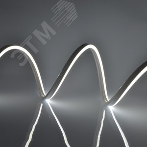 Лента светодиодная гибкая герметичная. NEON ULS-N03-2835-100LED/m-8мм-IP67-DC12V-11W/m-5м-6500K катушка 5м в блистере дневной 6500K - фото 2