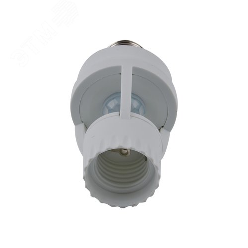 Датчик движения ИК 60 Вт под лампу Е27 7 м 10 секунд - 5минут IP20 Белый USN-R50 60W/360R/E27 WHITE - фото 5