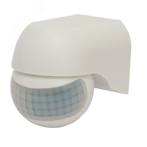 Датчик движения ИК 12 м 10 секунд - 7 минут IP44 белый USN-R20 2000W/180R WHITE - фото 1