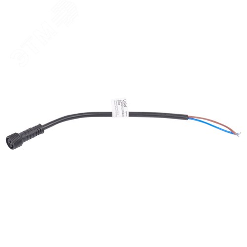 "Провод 25 см для подключения прожекторов линейных 24V серии L52, L53 к контроллеру Разъем ""мама"" UCX-LC2/L52-0.25M DC24V BLACK " - фото 2