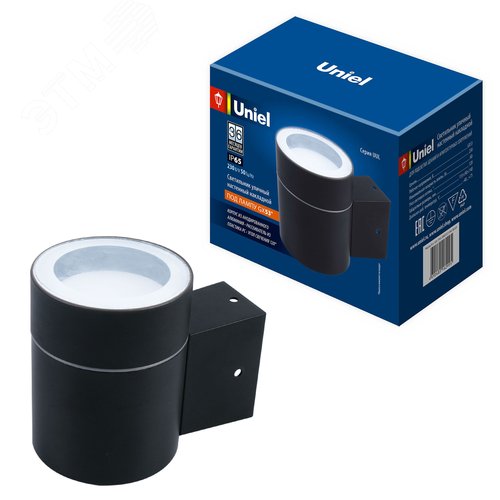 Светильник уличный под лампу GX53 Архитектурный накладной Корпус черный TM UUL-S91A 50W/GX53 IP65 BLACK - фото 3