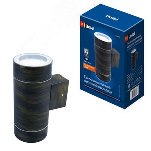 Светильник уличный, под две лампы GX53 UUL-S92A 2х50W/GX53 IP65 BRONZE Архитектурный накладной Корпус бронза - фото 3