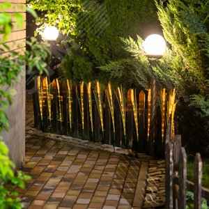 Светильник садовый на солнечной батарее USL-S-817/PT800 CORN SET10 Колосья, в комплекте из 10 штук 120 светодиодов Теплый 1хАА Ni-Mh аккумулятор в/к IP44 - фото 2